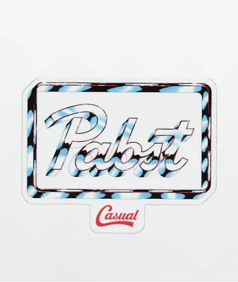 Casual Industrees x Pabst Blue Ribbon Chromed Out Sticker