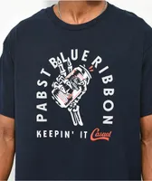 Casual Industrees x Pabst Blue Ribbon Keep It Casual Navy T-Shirt