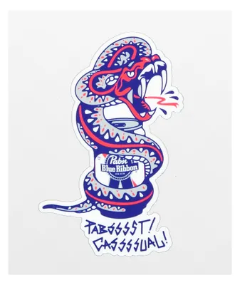 Casual Industrees x Pabst Blue Ribbon Pabssst Sticker