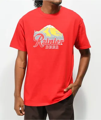 Casual Industrees x Rainier Mt. Rainbeer Red T-Shirt