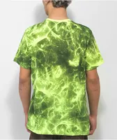 Caterpillar Connect Neon Yellow Tie Dye T-Shirt