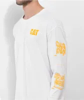 Caterpillar Engine White Long Sleeve T-Shirt