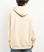 Caterpillar Fleece Logo Beige Hoodie