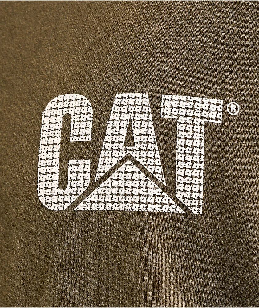Caterpillar Heritage Uniform Washed Dark Green T-Shirt