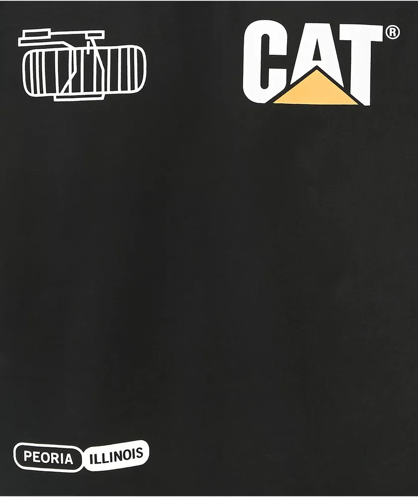 Caterpillar Logo Black T-Shirt