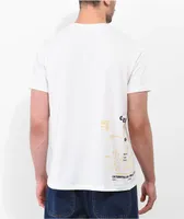 Caterpillar Schematics White T-Shirt