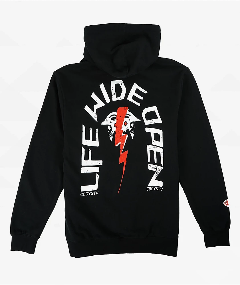 CboysTV 2 Face Bolted Black Hoodie