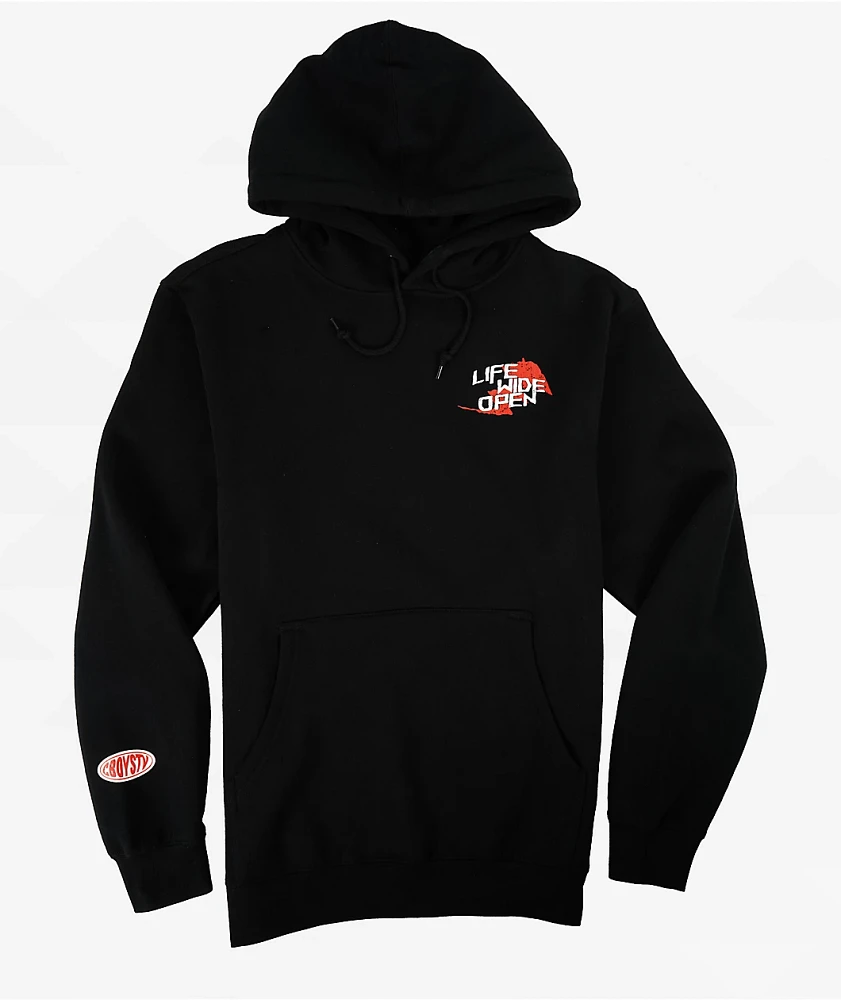 CboysTV 2 Face Bolted Black Hoodie
