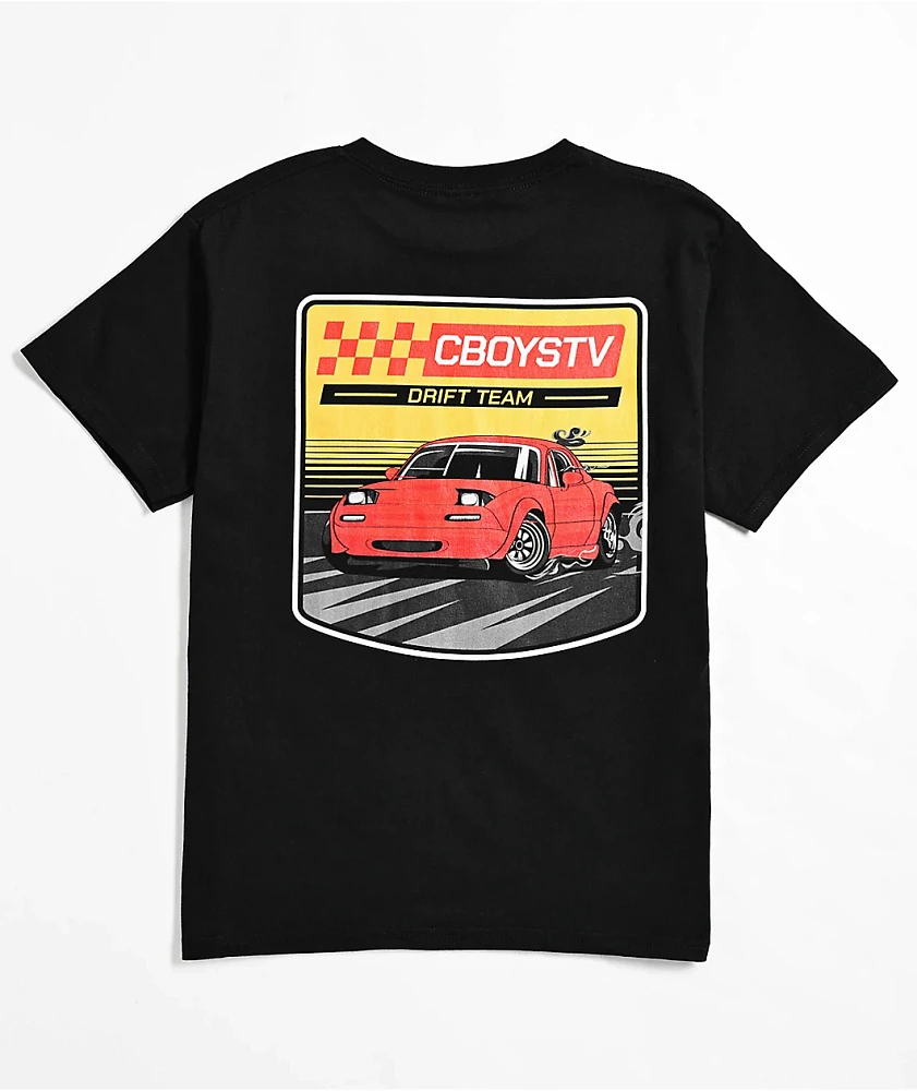 CboysTV Kids Drift Team Black T-Shirt