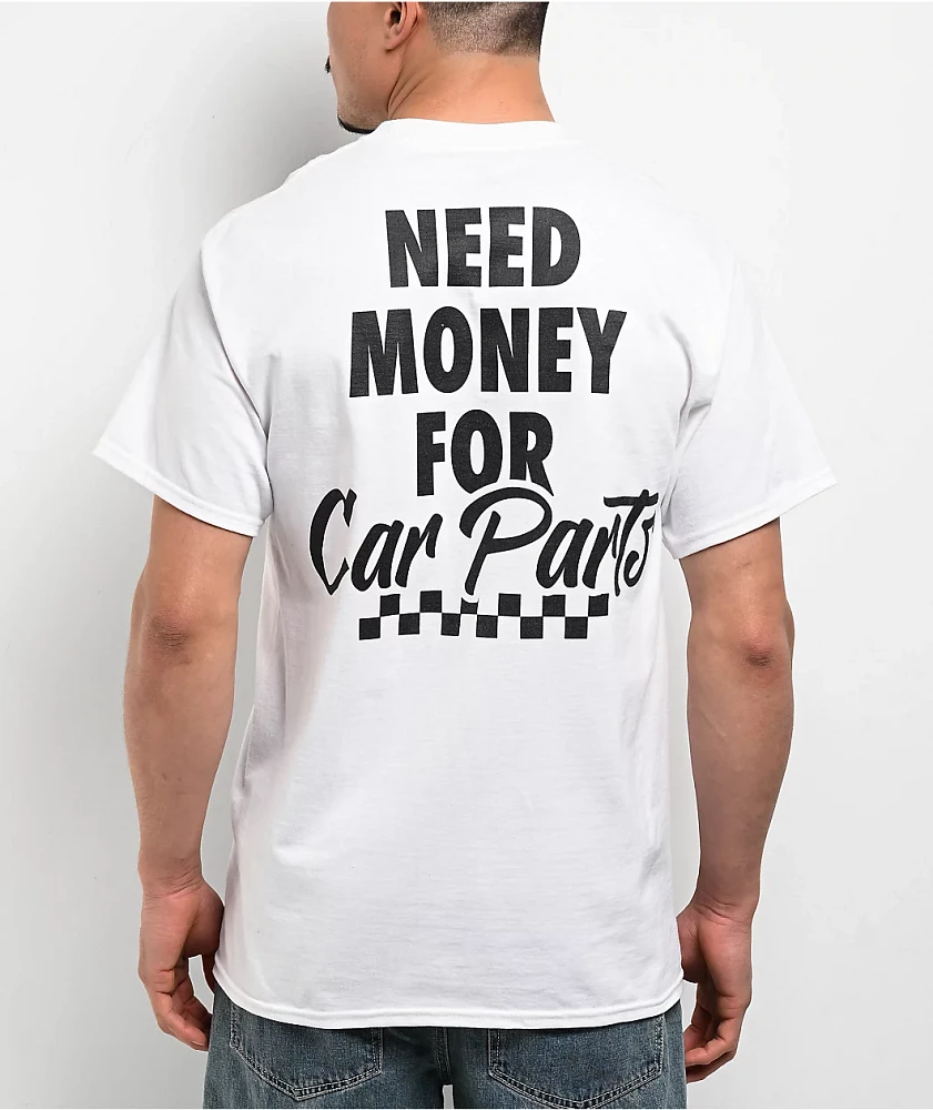 CboysTV Need Money For Car Parts White T-Shirt