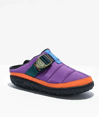 Chaco Ramble Puff Retro Purple Clog Shoes