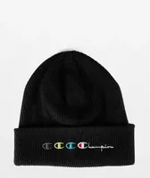 Champion 1x1 Chunky Black Beanie