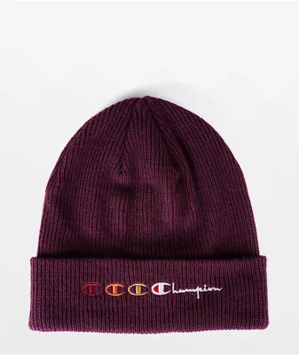 Champion 1x1 Dark Berry Chunky Beanie