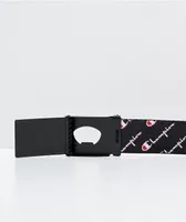 Champion Allover Print Black Web Belt