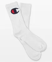 Champion Big C White Crew Socks