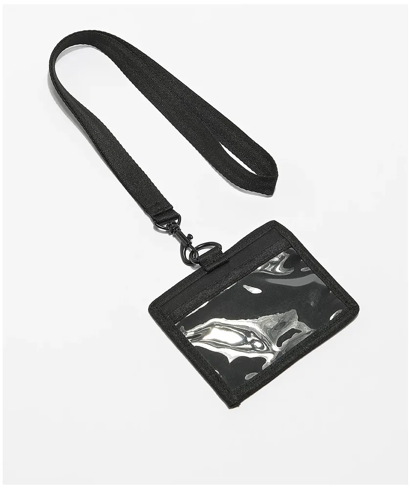 Champion Black Lanyard Wallet