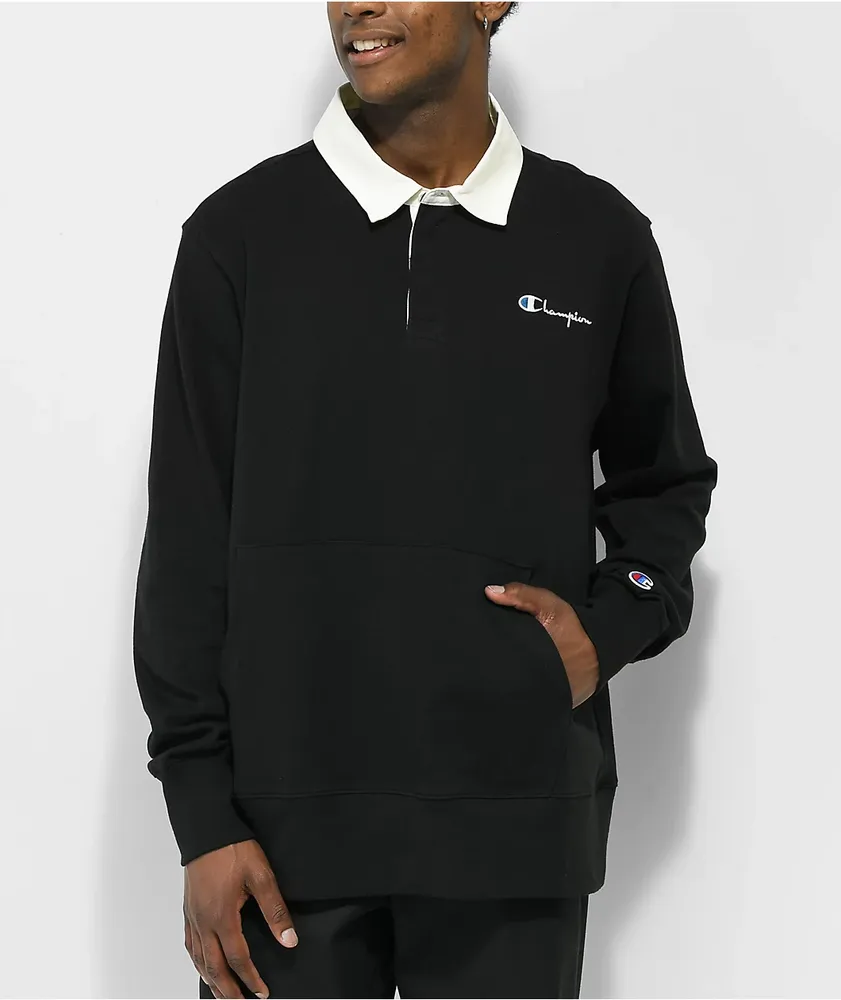 Champion Black Rugby Shirt