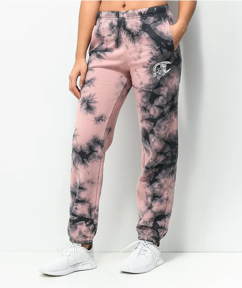 Women's Tie-Dye High-Rise Ribbed Jogger Pants 25.5 - All in