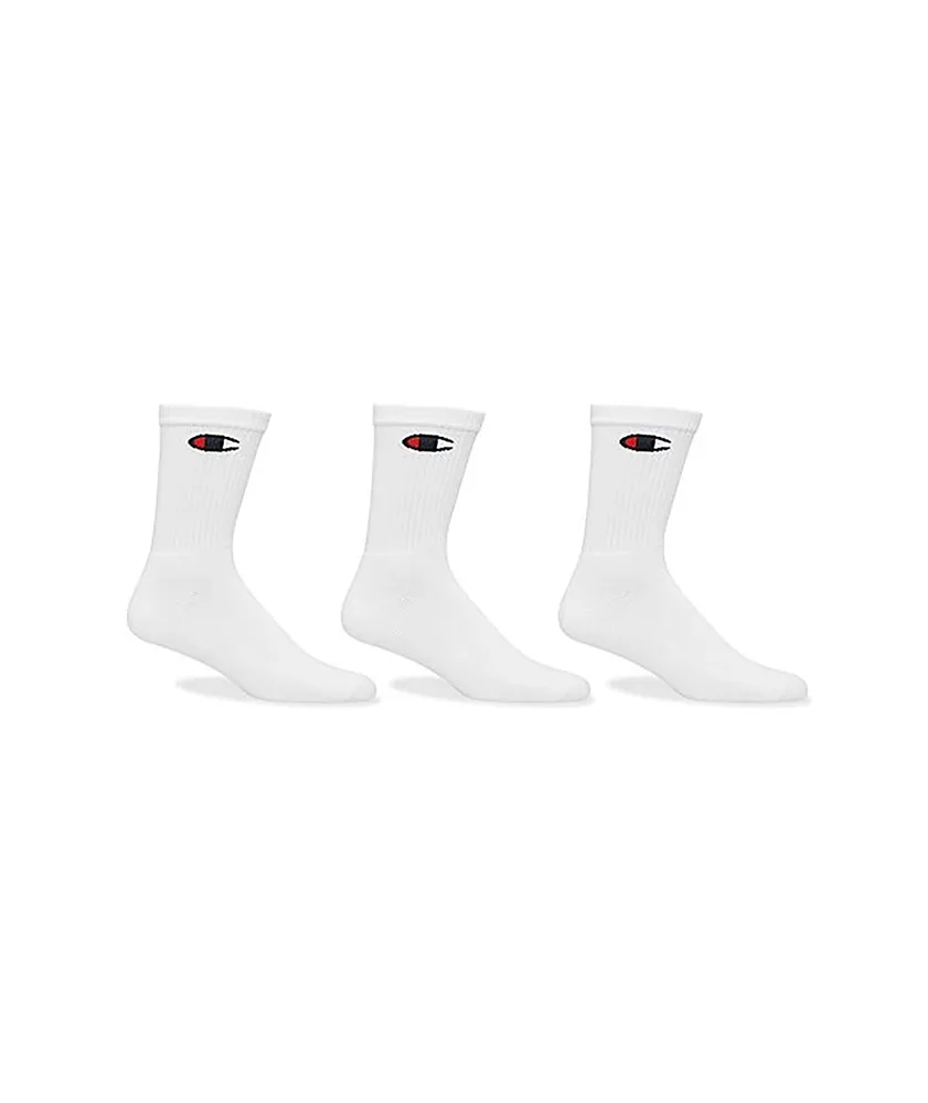 Champion 3 Pack Logo Socks