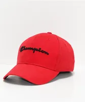 Champion Classic Twill Scarlet & Black Strapback Hat