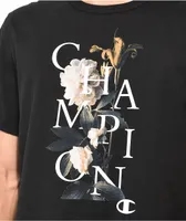 Champion Floral Peekaboo Black T-Shirt