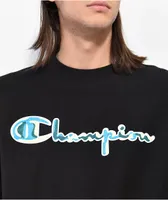 Champion GF70 Reverse Weave Black Creweck Sweatshirt