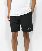 Champion Heavyweight Jersey Black Sweat Shorts