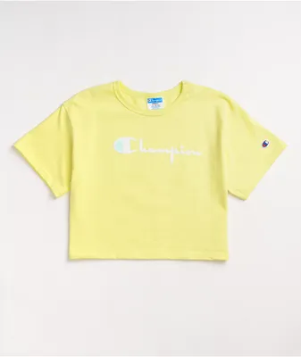 Champion Heritage Lemon Glacier Crop T-Shirt