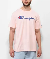 Champion Heritage Script Pink T-Shirt