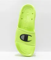 Champion Hydro-C Neon Green Slide Sandals