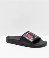 Champion IPO Black Slide Sandals