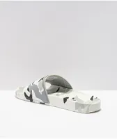 Champion IPO Camo White, Grey & Black Slide Sandals