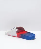 Champion IPO Fade White & Blue Slide Sandals