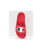 Champion IPO Repeat Red Slide Sandals