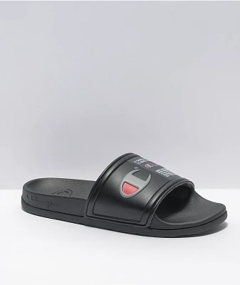 Champion IPO Squish Black Slide Sandals