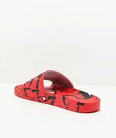 Champion IPO Warped Red Slide Sandals
