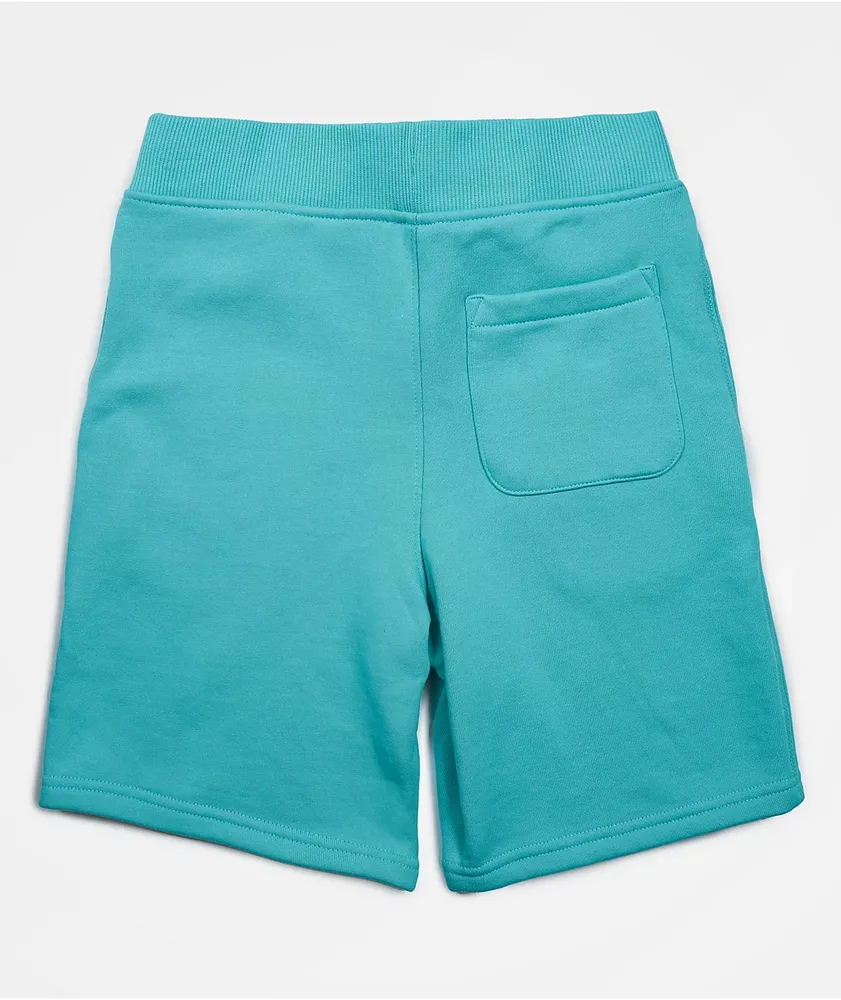 Champion Kids' Logo Teal Sweat Shorts