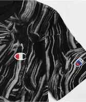 Champion Kids AOP Marbled Black T-Shirt