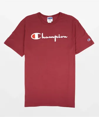 Champion Lightweight Burgundy T-Shirt