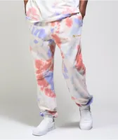 Champion Lightweight Charming Blue, Orange, & Purple Tie Dye Sweatpants