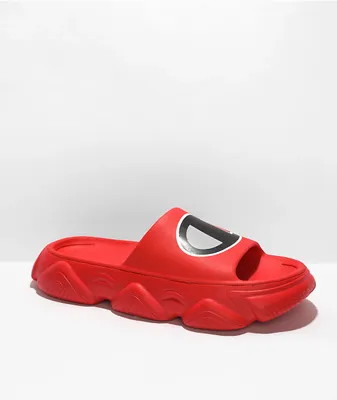 Champion Mellow Squish Red Slide Sandals