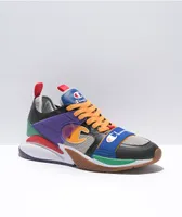 Champion Men's XG Storm Black, Silverstone & Purple Shoes