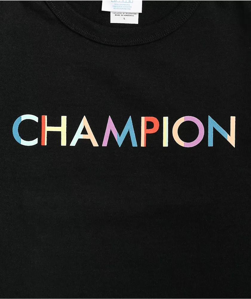 Champion Multi C Block Black T-Shirt