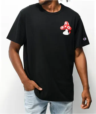 Champion Mushroom C Black T-Shirt