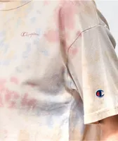 Champion Pink, Blue & Orange Sun Wash Crop T-Shirt