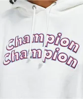 Champion Reverse Weave 3C White Crop Hoodie