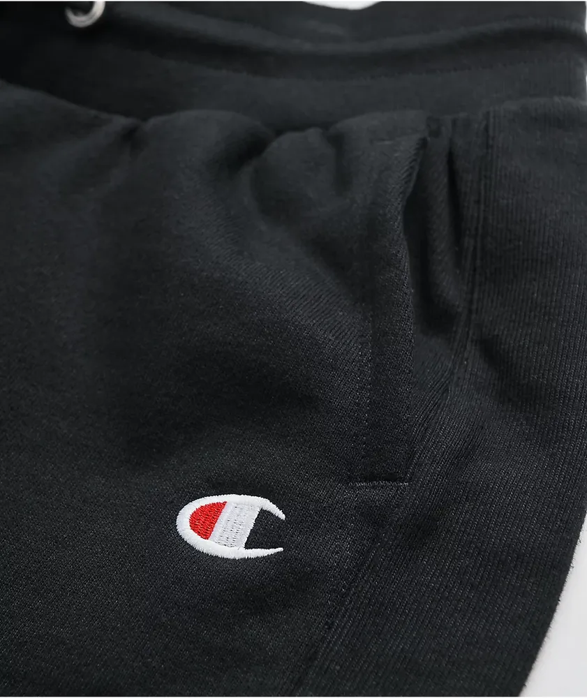 Champion Reverse Weave Black Sweat Shorts