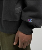 Champion Reverse Weave Black Wash Crewneck Sweatshirt