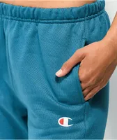 Champion Reverse Weave Boyfriend Fit Teal Sweatpants