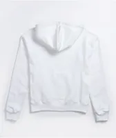 Champion Reverse Weave C Emblem White Hoodie